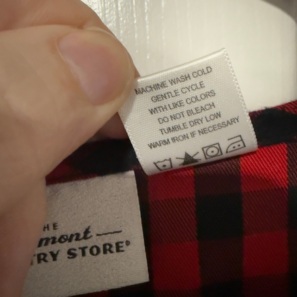 The Vermont Country Store Red Black Buffalo Plaid Midi‎ Dress L Cottagecore - Picture 5 of 8